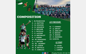 Composition d'équipe senior 